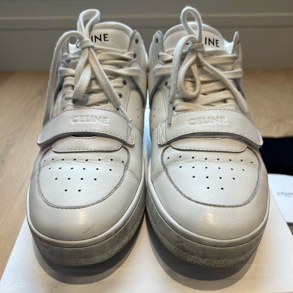 Celine CT-02 trainer mid sneaker in calfskin - Picture 2 of 10